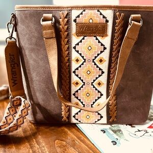 Wrangler Brown Patterned Women's Bag